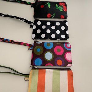 Four Zip Cardholders with Zip Close and Safety Strap
